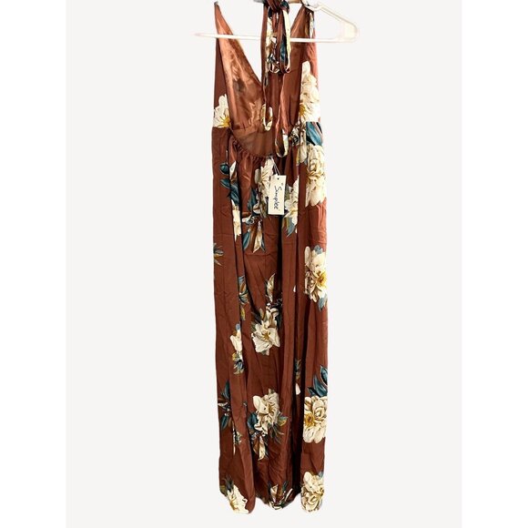 Simplee High Split Lace Up Back Cami Dress - Women's Small - Picture 2 of 6